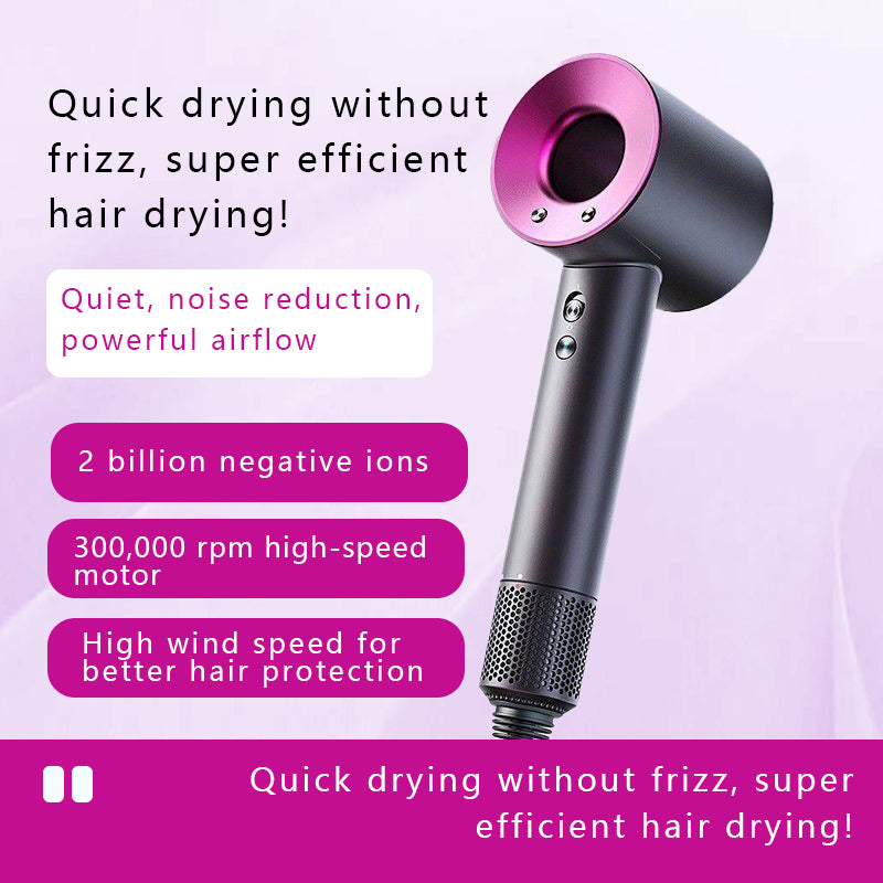 Hair Dryer (Purple) – Compact Lightweight Blow Dryer with Attachments | Wholesale Beauty & Hair Appliances