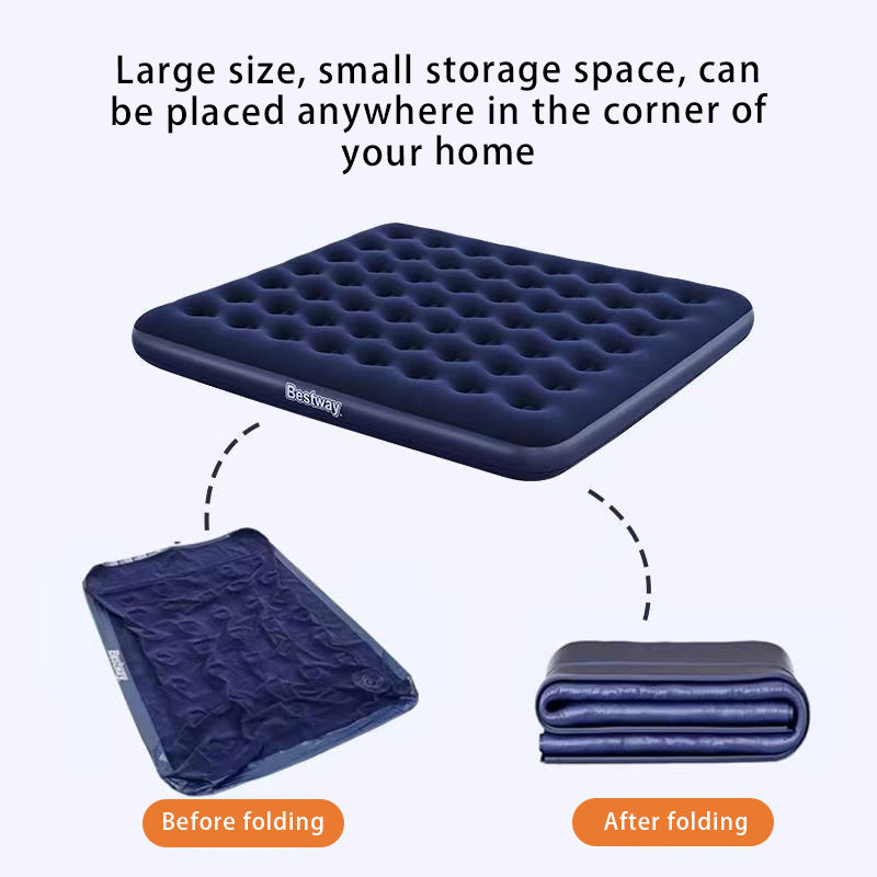 Double Air Mattress – Durable Inflatable Blow Up Bed with Pump for Camping & Guest Use | Wholesale Furniture & Bedding