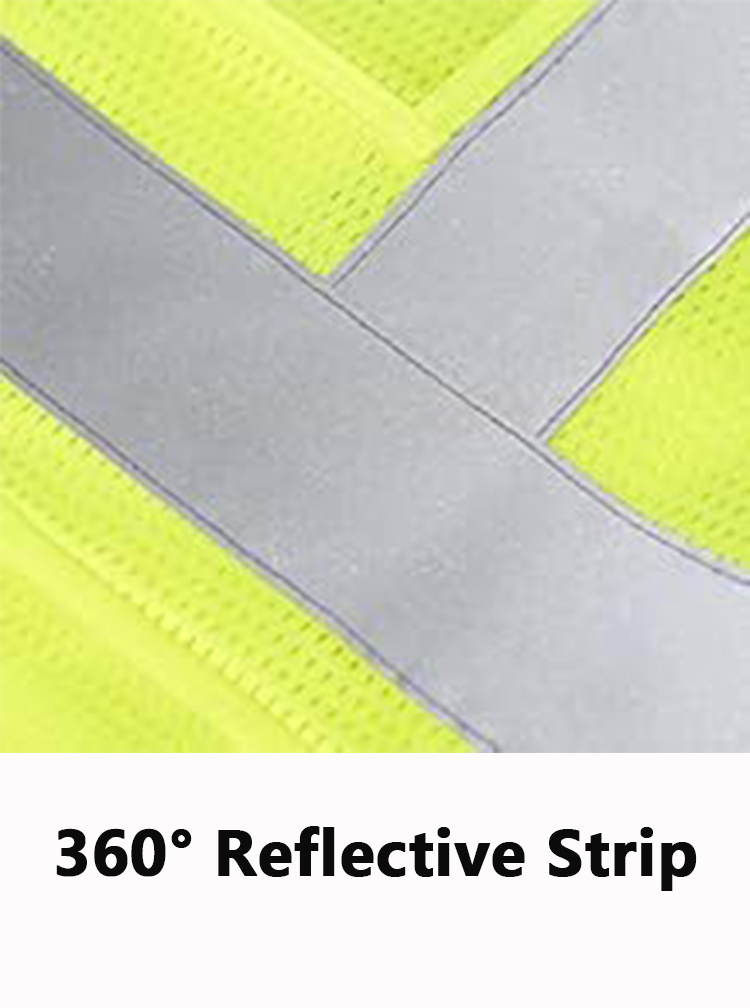 Reflective Safety Vest – High Visibility Cotton + Mesh Construction Vest for Road & Worksite | Wholesale Workwear & Safety Vests