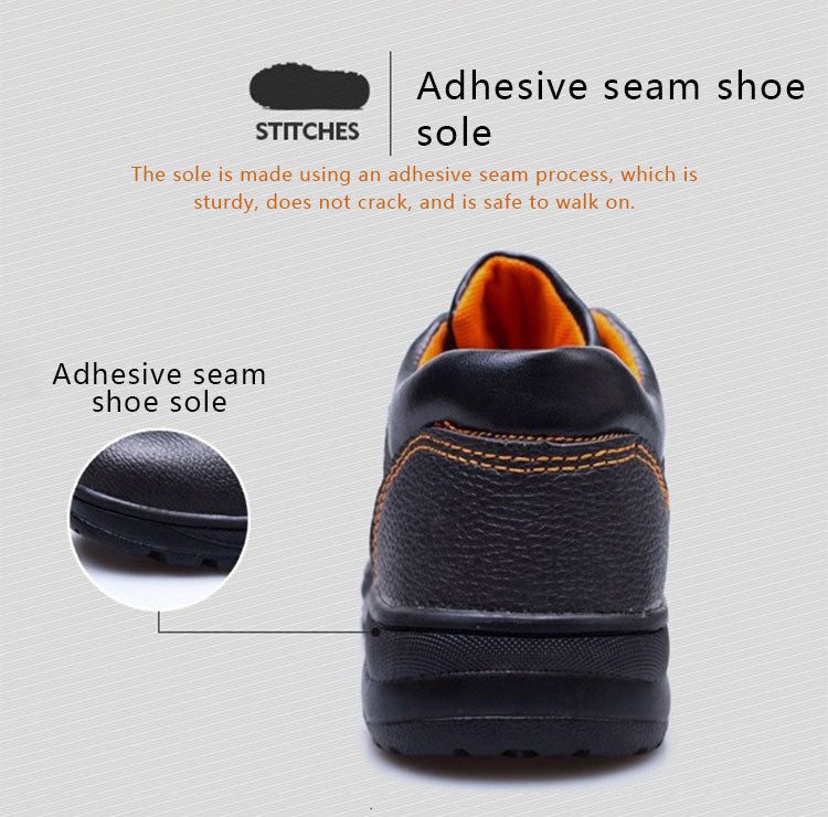 Work Safety Shoes (Black) – Steel Toe Labor Protection Footwear, Non-Slip Boots | Wholesale Workwear & PPE