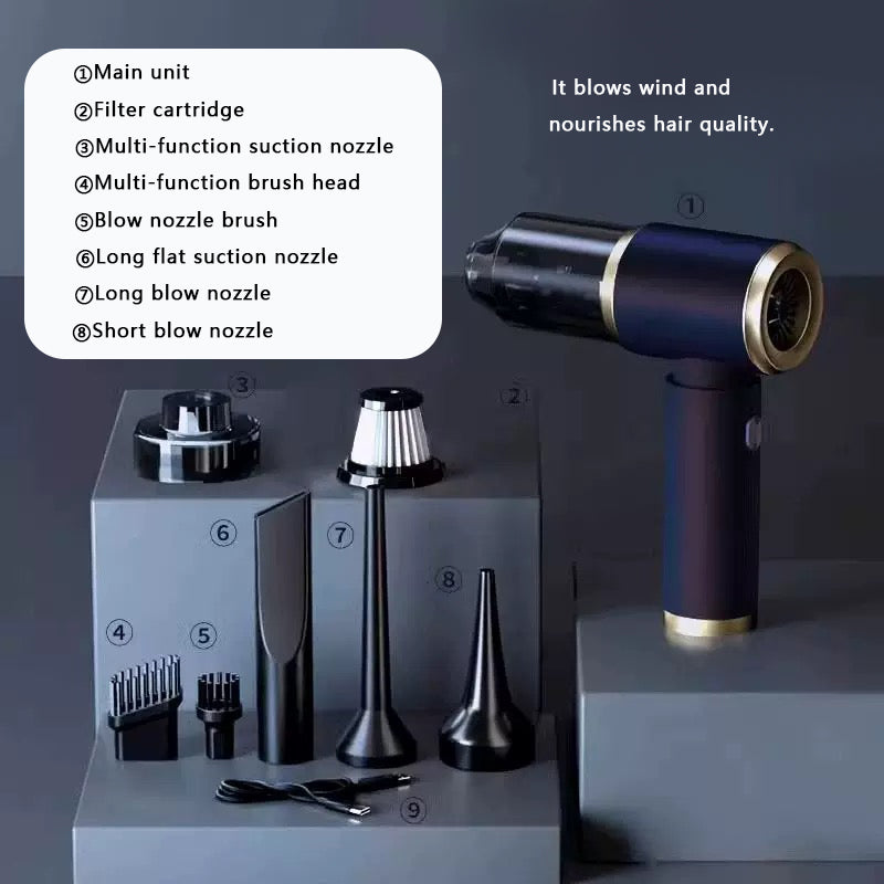 Car Vacuum Cleaner – Portable Handheld Auto Cleaner with Strong Suction & Nozzles | Wholesale Car Accessories & Electronics