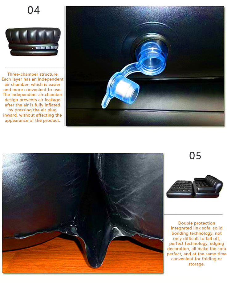 Inflatable Single Sofa Chair – Portable Air Cushion Seat for Home, Camping & Outdoor Use | Wholesale Furniture & Inflatables