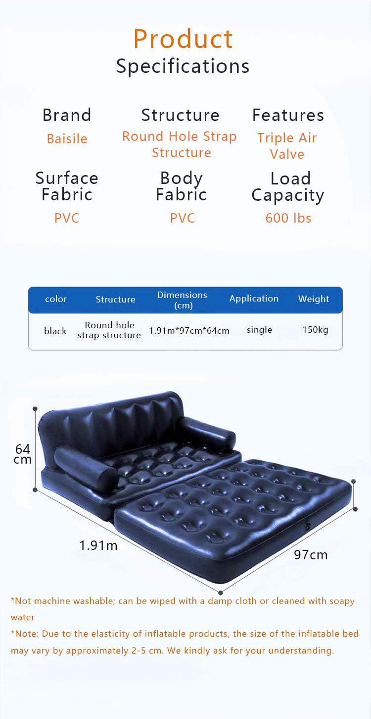 Inflatable Single Sofa Chair – Portable Air Cushion Seat for Home, Camping & Outdoor Use | Wholesale Furniture & Inflatables