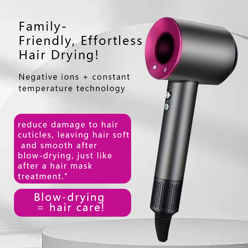 Hair Dryer (Purple) – Compact Lightweight Blow Dryer with Attachments | Wholesale Beauty & Hair Appliances
