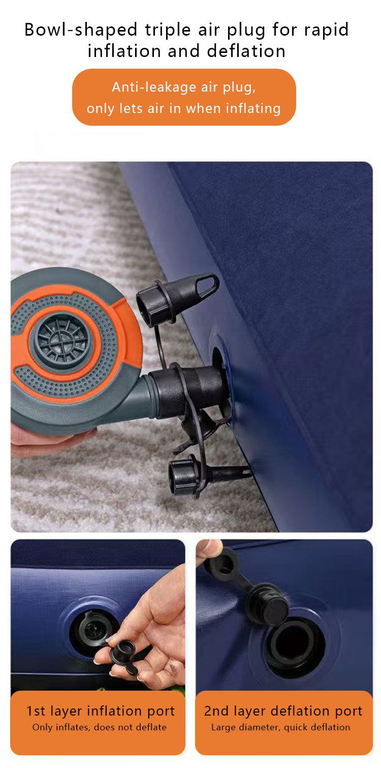 Double Air Mattress – Durable Inflatable Blow Up Bed with Pump for Camping & Guest Use | Wholesale Furniture & Bedding